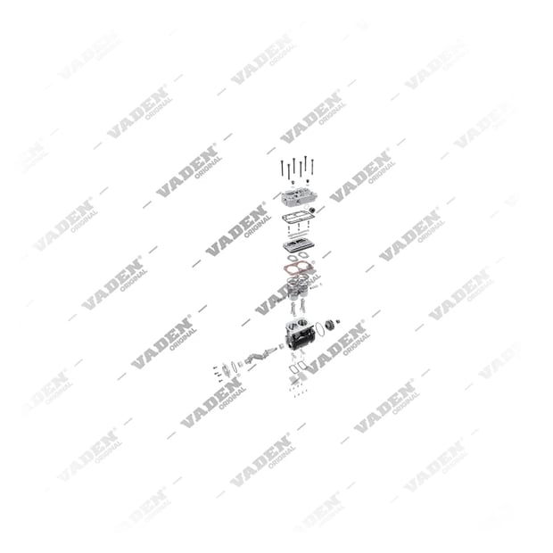 9) II35564000SP1,II35564X00SP1,LP4850SP1,8119270SP1,8129779SP1, 1300 140 002 (7600 750 002, 470775, 478777 dişli ile) Çift Silindirli, Kompresör, Vaden