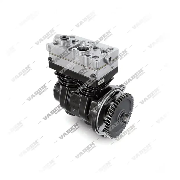 1) 9125140090SP2,7422062019SP2, 1700110003 (7600 850 006, 8131848, 7408131848 com engrenagem), Cilindro duplo, Compressor de ar, Vaden