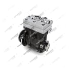 1300190007 (7600 850 008, 3161258, 7403161258 con ingranaggio), Doppio cilindro, Compressore d'aria - Rear Perspective View