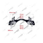 68325303, 4122002 ELSA 195 /ELSA 225 /EX 225- 22.5" Kızak, Kaliper Taşıyıcı, Vaden