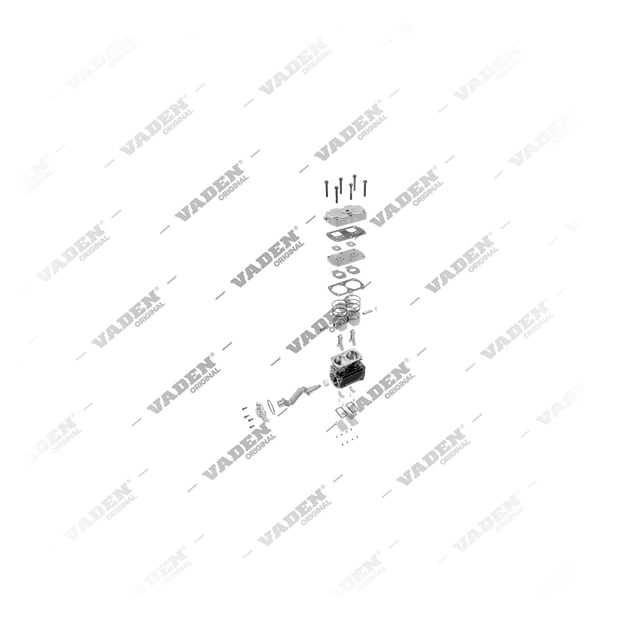 9) ACX75ZFG,K007570,K007570X00,98421114,99440236,5021171479, 1500 030 001 Doppio cilindro, Compressore d'aria, Vaden