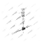 2500 340 001 Tek Silindirli, Kompresör - Exploded Parts Diagram