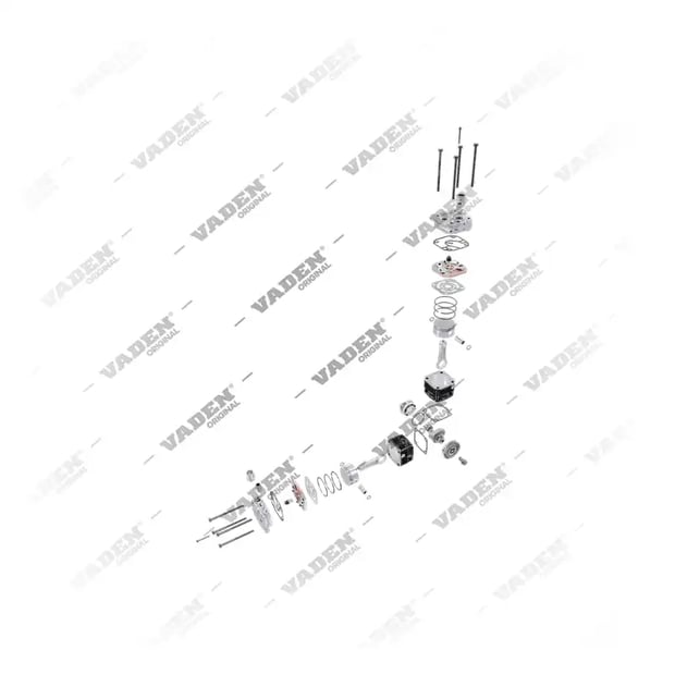 9) , 1100 350 001 Çift Silindirli, Kompresör, Vaden