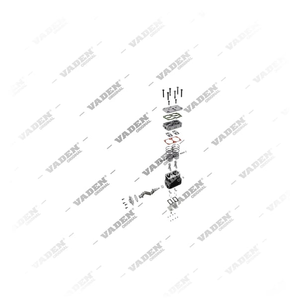 9) ACX83D,K007254,500310903, 1500 010 001 Çift Silindirli, Kompresör, Vaden