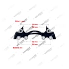 68321281, 4122018 LISA- 22.5" Support d'étrier, support d'étrier, Vaden