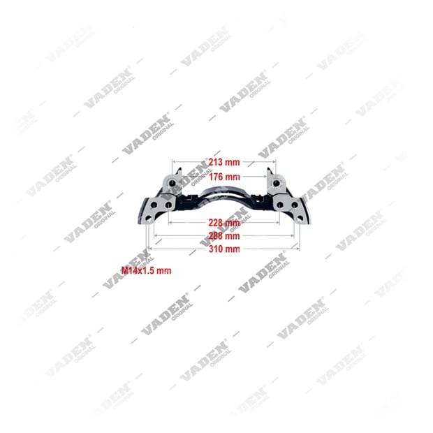 1) 6401750022, 4022002 PAN 17- R - 17.5" Support d'étrier, support d'étrier, Vaden