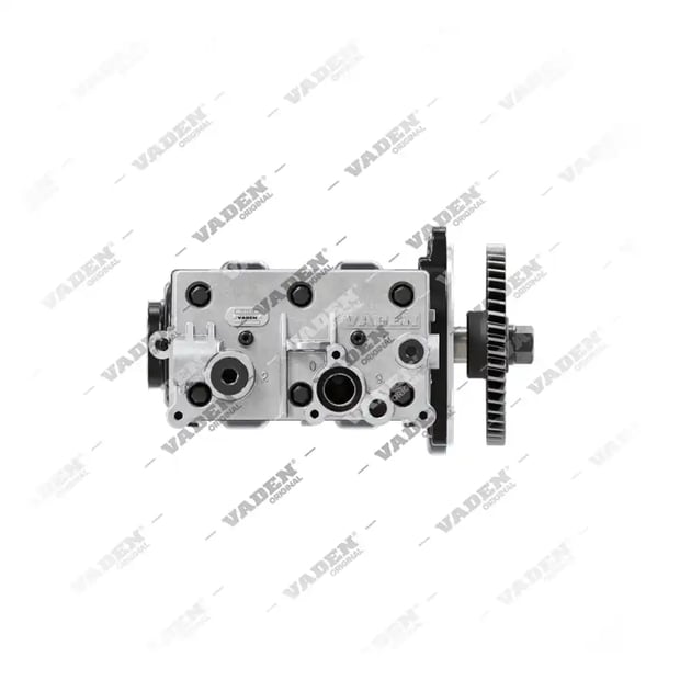 3) 9125140090SP2,7422062019SP2, 1700110003 (7600 850 006, 8131848, 7408131848 com engrenagem), Cilindro duplo, Compressor de ar, Vaden