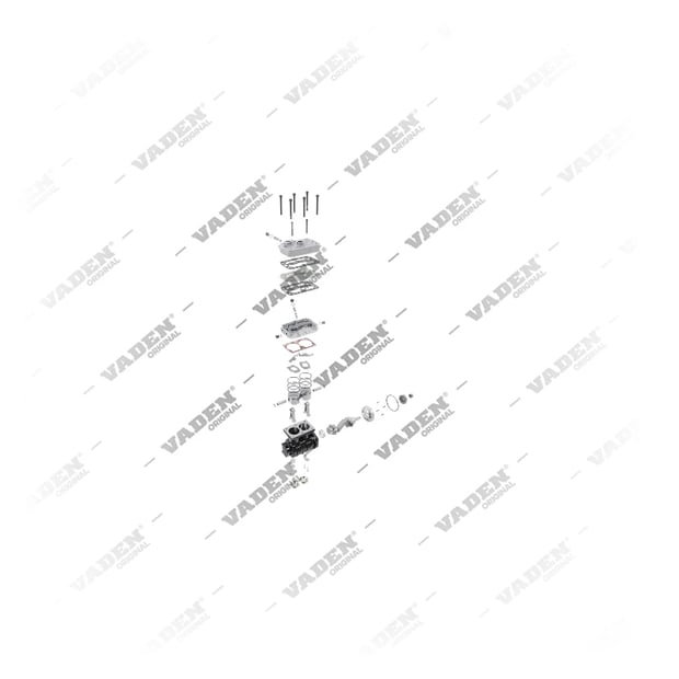 9) 5010550086,5600621115,4124420000, 1700 020 001 Double cylindre, Compresseur d'air, Vaden