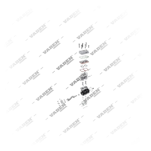 9) K146702N00,LP4874,536350901510, 3500 040 001 Çift Silindirli, Kompresör, Vaden