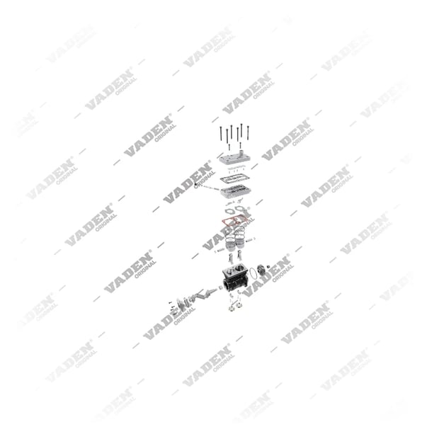 9) 9061300915,9061302215,9061304515,4126360000,4126360030,1518594, 412 636 003 0 Çift Silindirli, Kompresör, Vaden