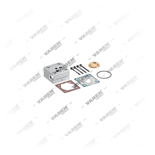 1) 9111558042, 30 02 10 Cabeçote, Kit reparo do compressor de freio a ar, Vaden