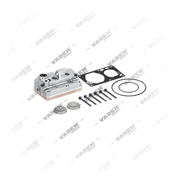 1) 22275784, 13 33 50 Cabeçote, Kit reparo do compressor de freio a ar, Vaden