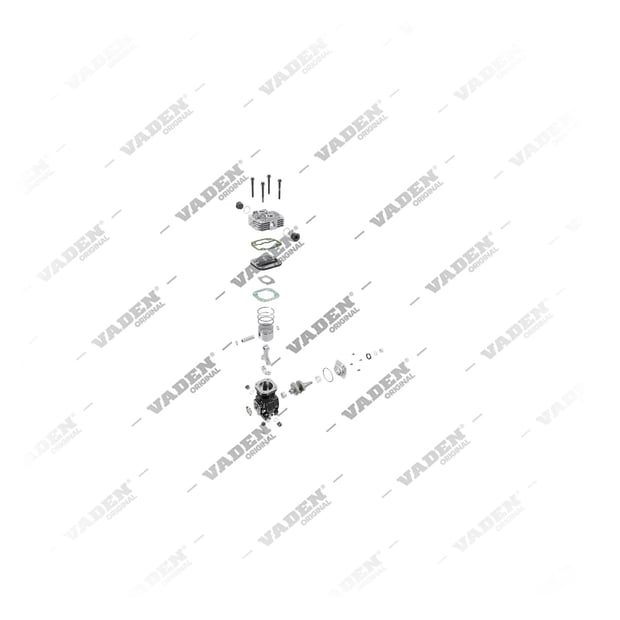 9) 4111410050,87335550,G119880010010,13200130045, 2000 140 003 Single Cylinder, Air Compressor, Vaden