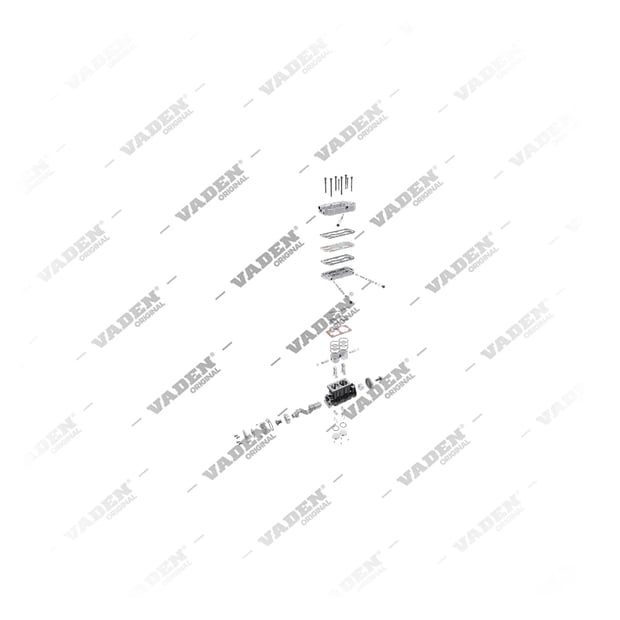 9) 9115165000,3976374, 9115165000 WABCO Çift Silindirli, Kompresör, Vaden