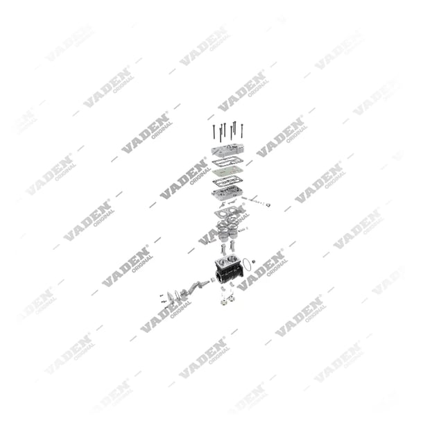 9) 20382347,20547525,20569224,20701801,85000117,85000329,85000336,85000396,4127040010,4127040040,4127040050,4127040080, 1300 010 001 Twin Cylinder, Air Compressor, Vaden