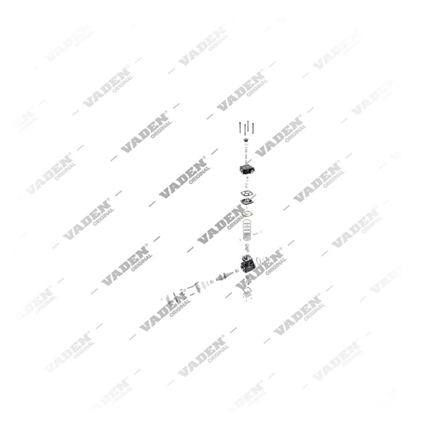 1800 050 001 Одноцилиндровый, Компрессор воздуха - Exploded Parts Diagram