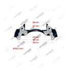 6409157454,0004232206, 4022032 MAXX 22L- R - 22.5" Kızak, Kaliper Taşıyıcı, Vaden