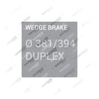 , Wedge Brake Ø 381/394 DUPLEX Wedge Brake, Rodzaje zacisków hamulcowych, Vaden