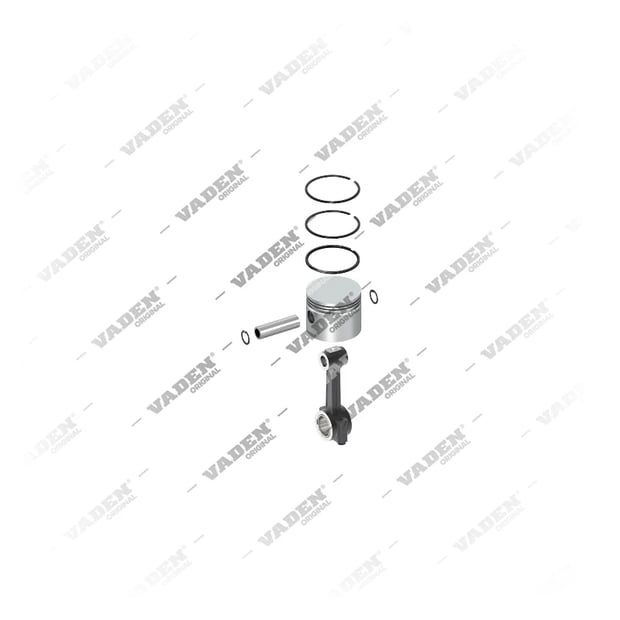 1) , 8000 704 001 Biela e Pistão, Kit reparo do compressor de freio a ar, Vaden
