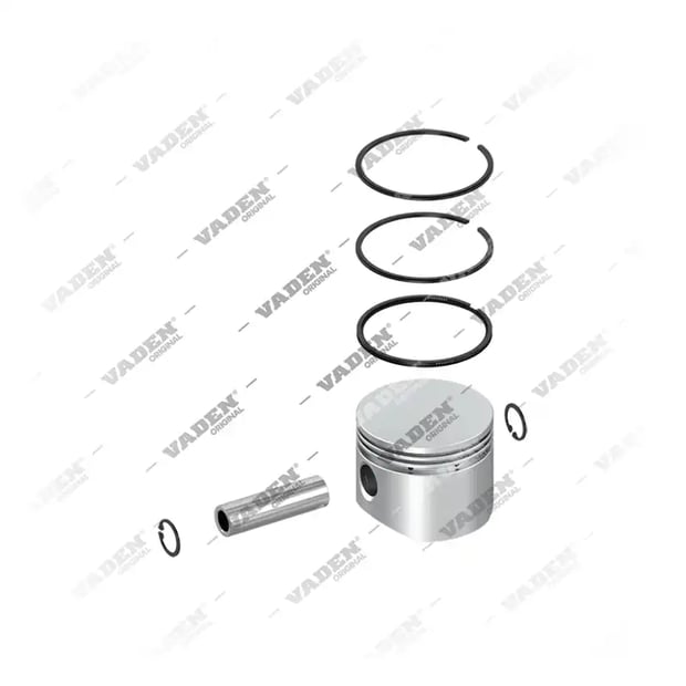 1) 21136656,7421136656,SEB22517, 7000 801 100 Ø80,00mm (STD) Pistão e Anel, Kit reparo do compressor de freio a ar, Vaden