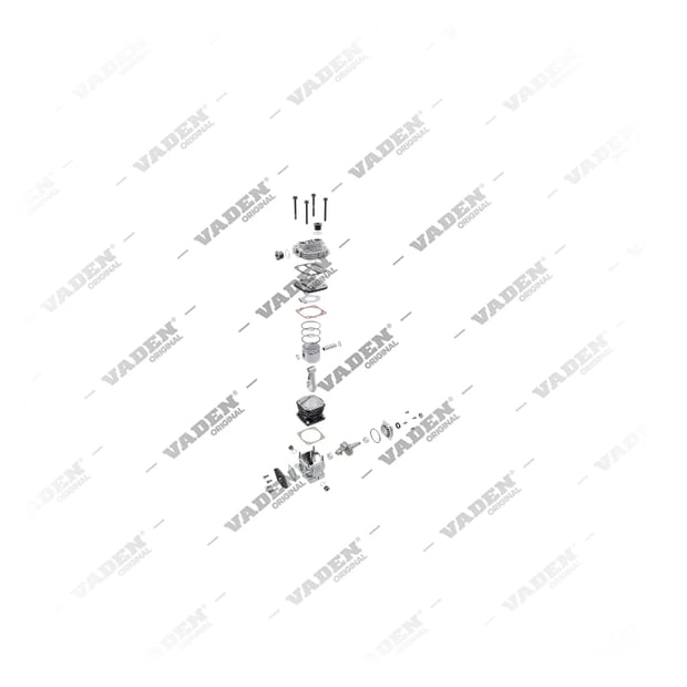 9) I75543,I75543ES,I97364,I97364AT,I97364ES,I97364X00,I97364X50,LP1573,5000612500, 1700 060 001 Tek Silindirli, Kompresör, Vaden