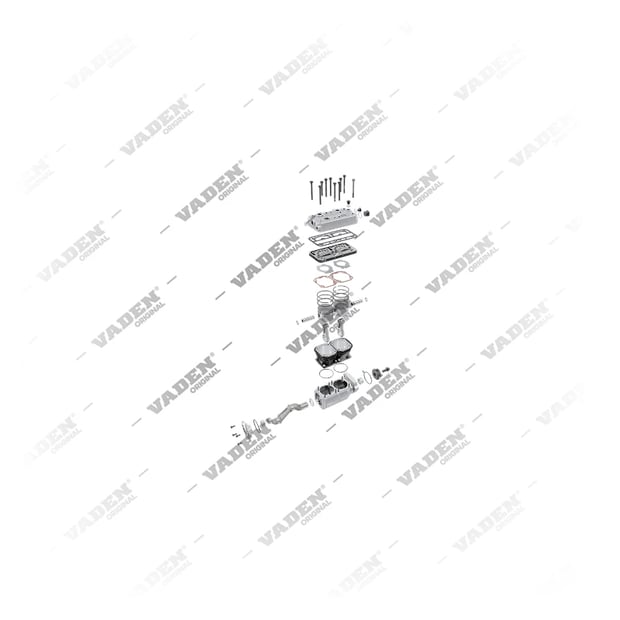 9) K00199,K001998,K095873N00,LK4939,51541007069,51541009069, 1200 090 001 Çift Silindirli, Kompresör, Vaden