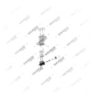 1300190004 (7600 850 008, 3161258, 7403161258 con ingranaggio), Doppio cilindro, Compressore d'aria - Exploded Parts Diagram