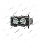 1700030002 (7600 850 004, 8170446, 7408170446 con ingranaggio), Doppio cilindro, Compressore d'aria - Bottom View