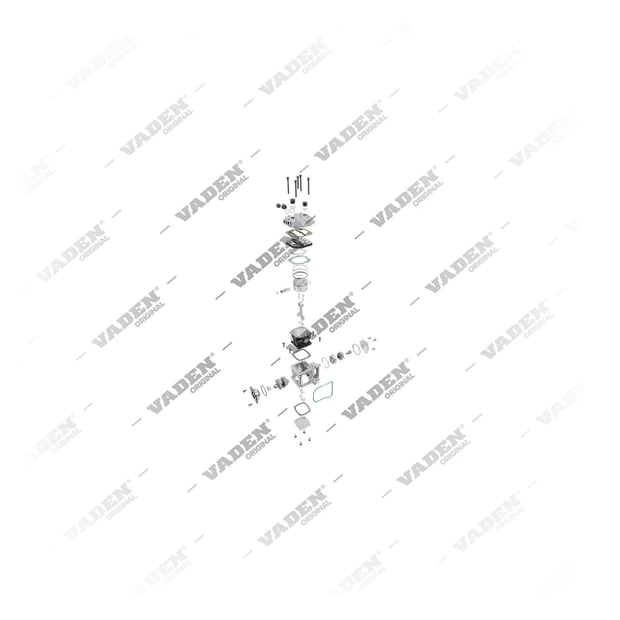 9) 51540007074, 1200 070 003 Mono Cilindro, Compresor de aire, Vaden