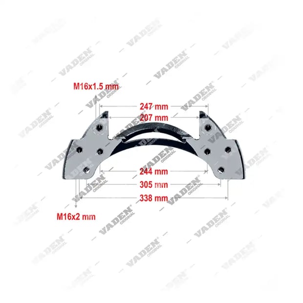 1) 68323215,MCK1185, 4122013 ELSA 195 /ELSA 225 /EX 225- 19.5" Kızak, Kaliper Taşıyıcı, Vaden