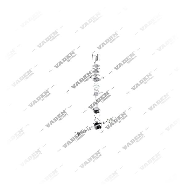 9) 51541007088, 1200 030 007 Tek Silindirli, Kompresör, Vaden