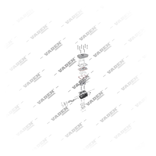 9) II33164,II33164000,II33164AT,II33164V,II33164X00,LP4967,8113003,8113023,81130239,9521675, 1300 050 003 Çift Silindirli, Kompresör, Vaden