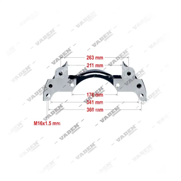 1) , 4022013 PAN 19 / PAN 22 SINGLE- L - 19.5" Support d'étrier, support d'étrier, Vaden