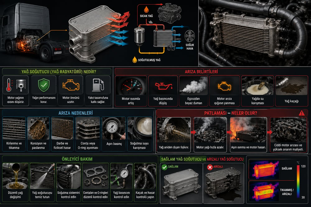 What Is an Oil Cooler? Failure Symptoms and Rupture