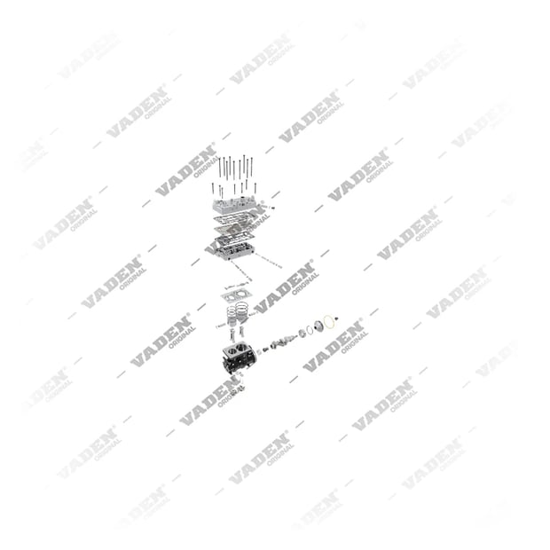 9) 9127180020,9127180040,2234908, 1600 165 002 EURO6 Double cylindre, Compresseur d'air, Vaden