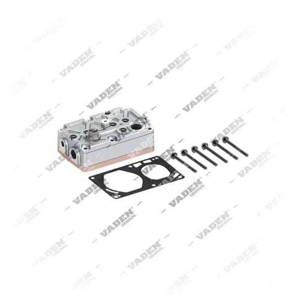 1) 51541006055, 12 22 10 Cabeçote, Kit reparo do compressor de freio a ar, Vaden