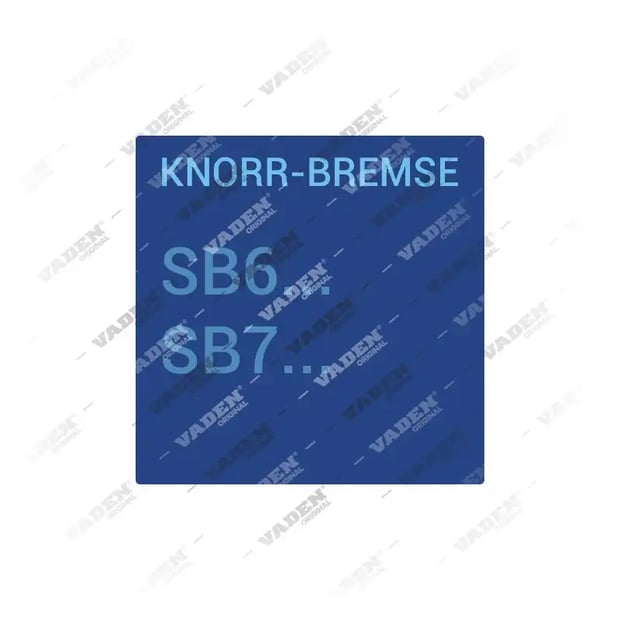 1) , Knorr-Bremse SB6... / SB7... Knorr-Bremse, Kaliper Tipleri, Vaden