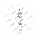 LK3509S2,LK3510S2,51541017186S2, LK3509 S2 Cabeçote, Kit reparo do compressor de freio a ar, Vaden