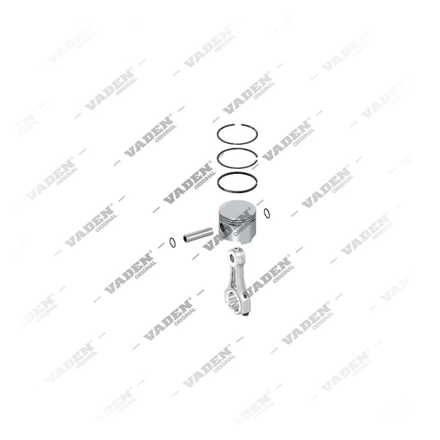 1) , 8000 651 001 Biela e Pistão, Kit reparo do compressor de freio a ar, Vaden