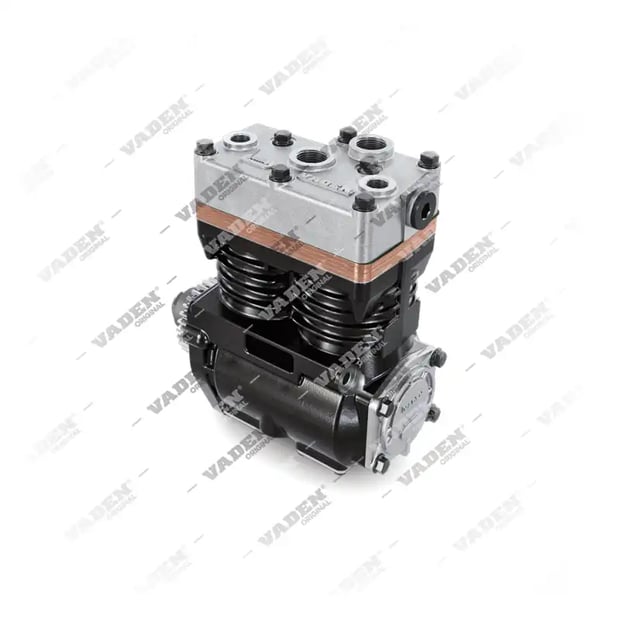 1700 010 004 (7600 750 008, 5000686842 com engrenagem) Cilindro duplo, Compressor de ar – imagem 2