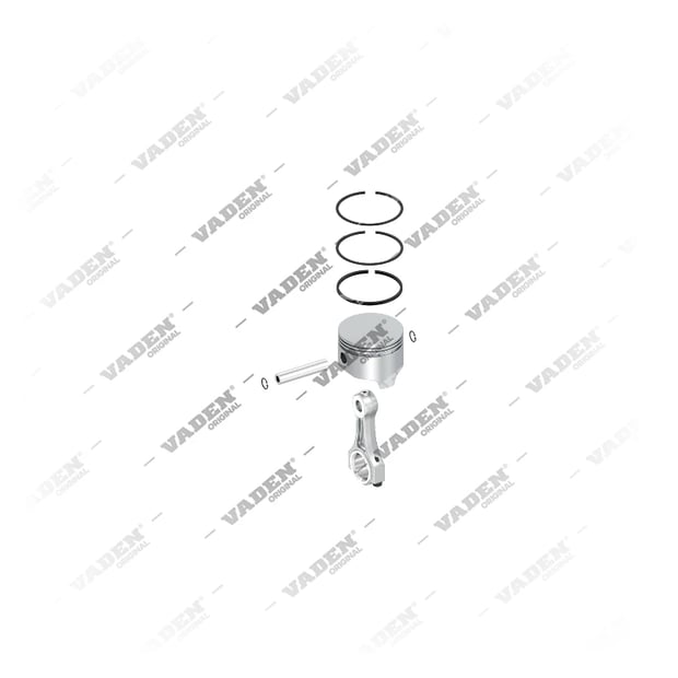 1) , 8000 802 001 Biela e Pistão, Kit reparo do compressor de freio a ar, Vaden