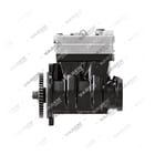 1300190012 (7600 850 006, 8131848, 7408131848 con ingranaggio), Doppio cilindro, Compressore d'aria - Left Side View