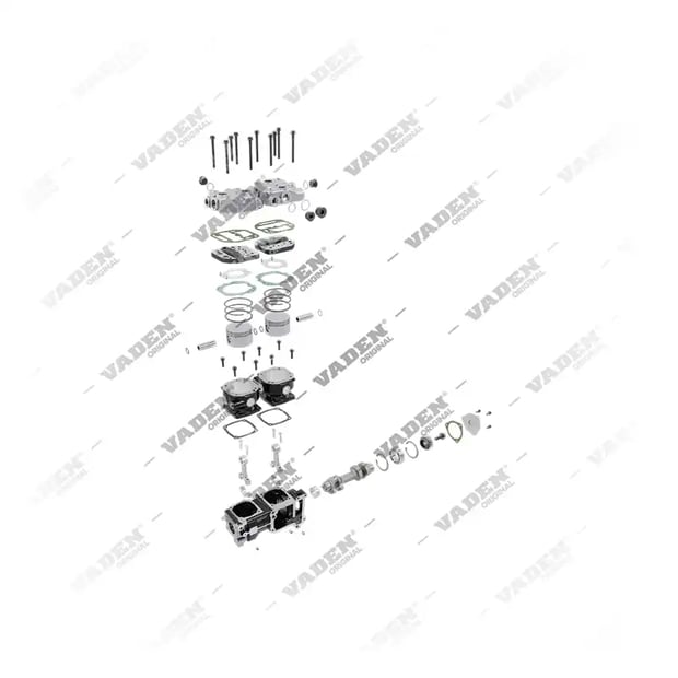 9) 51540007079,51540007120,51540007130,51540007135,51540009079, 1200 070 001 Bicilíndrico, Compresor de aire, Vaden