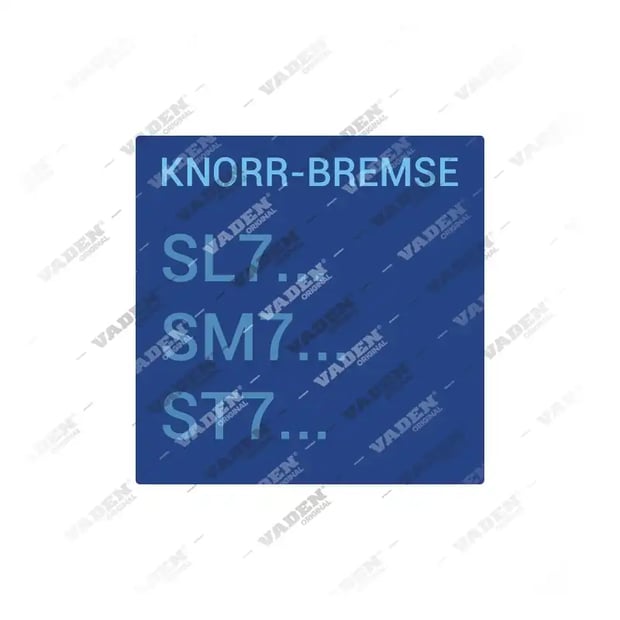 1) , Knorr-Bremse SL7.../ SM7.../ ST7... Knorr-Bremse, Kaliper Tipleri, Vaden