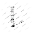 1200 030 004 Çift Silindirli, Kompresör - Exploded Parts Diagram