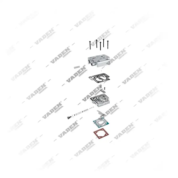 25 21 10 Testa del cilindro, Kit di riparazione per compressori per freni ad aria – immagine 2