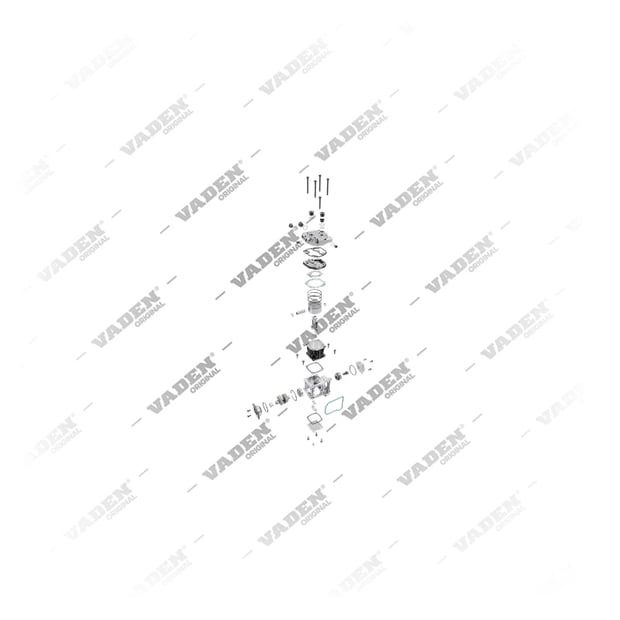 9) 4071300115,4961300115, 1100 120 002 Mono Cilindro, Compressor de ar, Vaden