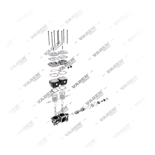 9) 51541007237, 1200 020 003 Çift Silindirli, Kompresör, Vaden