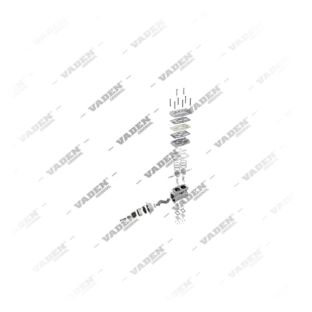 1400 120 001 Kavramalı, Kompresör - Exploded Parts Diagram