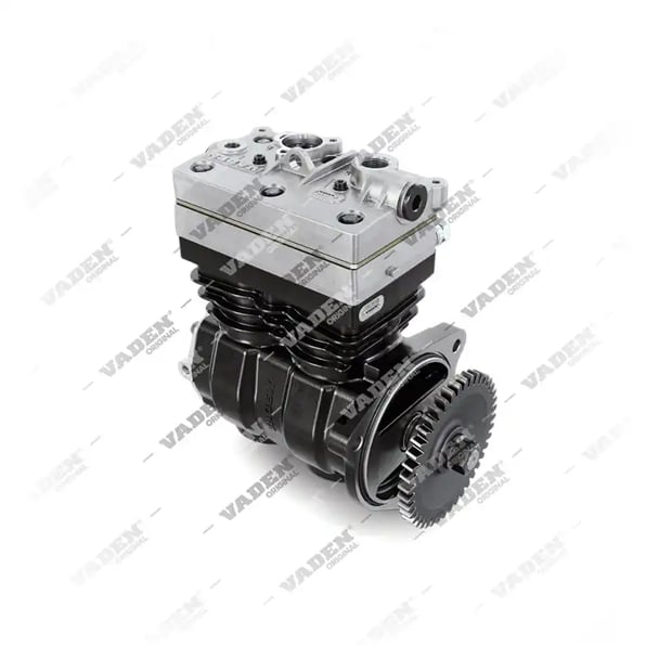 1) 4127040190SP1,4127040197SP1,21225199SP1, 1300195002 (7600 850 009, 20364148 com engrenagem), Cilindro duplo, Compressor de ar, Vaden